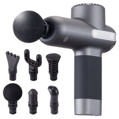 Massage Gun Deep Tissue, Percussion Muscle Massager for Athletes - with 5 Speed Levels & 6 Massage Heads, 7.4V 2500mAh Batteries, Handheld Electric Massage Gun for Pain Relief, Muscle Relaxation