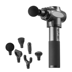 Massage Gun Deep Tissue, Percussion Muscle Massager for Athletes - with 9 Speed Levels & 6 Massage Heads, 24V 2500mAh Batteries, Handheld Electric Massage Gun for Pain Relief, Muscle Relaxation