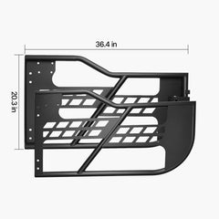 Jeep Tube Doors, 2-Door, Hunting Style Jeep Tubular Door with Heavy-Duty Hinges & OE Latch, Jeep Doors with Rear View Mirrors, Fit for 2018-2024 Jeep Wrangler JL & 2020-2024 Jeep Gladiator JT