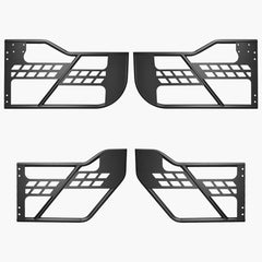 Jeep Tube Doors, 4-Door, Hunting Style Jeep Tubular Door with Heavy-Duty Hinges & OE Latch, Jeep Doors with Rubber Pads, Fit for 2018-2024 Jeep Wrangler JL & 2020-2024 Jeep Gladiator JT