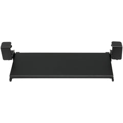 Clamp on Keyboard Tray Under Desk, Desk Keyboard Tray Slide out with Sturdy No-drill C Clamp Mount, Large 26.8 x 11 inch Slide-out Computer Drawer for Typing in Home, Office Work