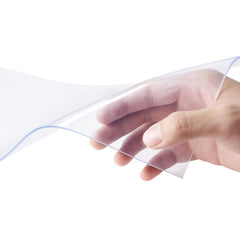 Strip Curtain, 5000 cm Length x 20 cm Width x 2 mm Thickness, Clear PVC Smooth Curtain Strip Door Bulk Roll, Plastic Door Strips for Doorways of Supermarket, Garage, Warehouse, Barn, Pet House