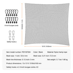 10x10ft Golf Practice Net Indoor Hitting Net for Baseball Hockey Soccer