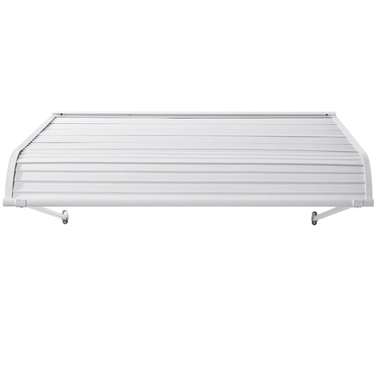 Aluminum Awning 1219 × 1066 mm, Durable Window Awning Door Canopy, Lightweight and Stable Aluminum Exterior Awnings Rain Snow Sunlight Protection for Door Entrance Windows Patio Porch