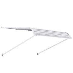 Aluminum Awning 1219 × 1066 mm, Durable Window Awning Door Canopy, Lightweight and Stable Aluminum Exterior Awnings Rain Snow Sunlight Protection for Door Entrance Windows Patio Porch