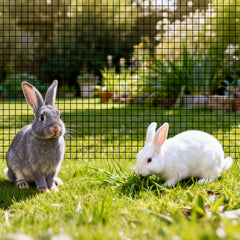 Hardware Cloth 61cm x 15.2m, 1/2 in 19 Gauge Galvanized Wire Mesh Roll, Weather-Resistant Vinyl Coated Chicken Wire Fencing, Heavy Duty Welded Garden Plant Fencing for Rabbit Cage Snake Fence