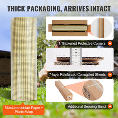 Hardware Cloth, 36'' x 100' Galvanized Wire Mesh Roll, 19 Gauge Chicken Wire Fence Roll, Vinyl Coating Metal Wire Mesh for Chicken Coop Barrier, Rabbit Snake Fences, Poultry Enclosures