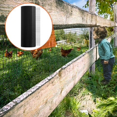 Hardware Cloth, 36'' x 100' Galvanized Wire Mesh Roll, 19 Gauge Chicken Wire Fence Roll, Vinyl Coating Metal Wire Mesh for Chicken Coop Barrier, Rabbit Snake Fences, Poultry Enclosures