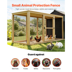 Hardware Cloth 91cm x 7.62m, 2 x 3 in Mesh 16 Gauge Galvanized Wire Mesh Roll, Weather-Resistant Vinyl Coated Chicken Wire Fencing, Heavy Duty Welded Garden Plant Fencing for Rabbit Cage Snake