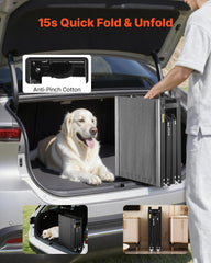 Dog Ramp for Cars, 1800 × 508 mm, Folding Pet Ramps for Medium & Large Dogs up to 113 kg, Pet Stair Ramp with Non-Slip Oxford Fabric Surface, Portable Outdoor Dog Car Ramps for SUV & Truck