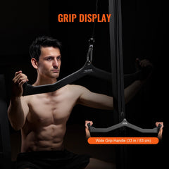 LAT Pulldown Bar Tricep Handle Attachment V-bar Cable Machine for Home Gym