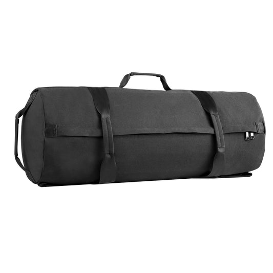 Workout Sandbag, Heavy Duty Workout Power Bags with Handles, 23-56 kg Adjustable Slam Bag for Fitness Strength Weight Training Cross-Training, Home Gym Exercise, Black (Unfilled)