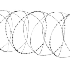 Razor Wire Razor Barbed Wire 147ft 3Rolls Razor Wire Fencing Double Spiral
