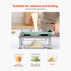 Vegetable Chopper Mandoline Slicer, All-in-1 Food Veggie Cutter with 8 Stainless Steel Blades, Cheese Grater Onion Potato Salad Dicer with Container,Kitchen Gadgets&Essentials Home Appliances