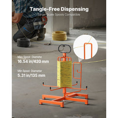 Cable Dispenser Floor Stud Mounted Portable Electrical Industrial Retail