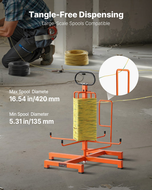 Cable Dispenser Floor Stud Mounted Portable Electrical Industrial Retail