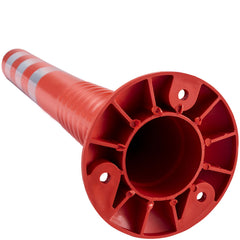 Traffic Delineator Posts Flexible Channelizer Cone 30" Spring Post 6PCS
