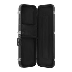 Electric Guitar Hard Case, 1095 mm Rectangular Guitar Hard Case, With Lock Latch Keys Handle, PVC Padding Soft Lining Water-Resistant Hard Shell Guitar Cases, for 990 mm Electric Guitars, Black
