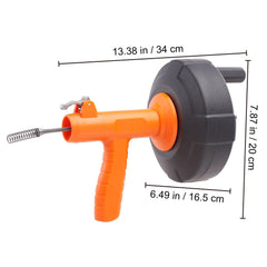 Drain Auger 25ft 1/4in Drum Plumbing Drain Snake Clog Remover Autofeed