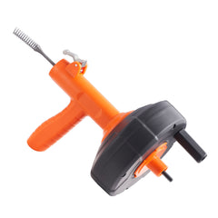 VEVOR Drain Auger 25ft 1/4in Drum Plumbing Drain Snake Clog Remover Autofeed