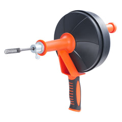 Drain Auger 25ft 1/4in Drum Plumbing Drain Snake Clog Remover Manual-feed