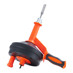 Drain Auger 25ft 1/4in Drum Plumbing Drain Snake Clog Remover Manual-feed