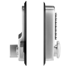 Mechanical Keyless Entry Door Lock, 14 Key Mechanical Door Lock, Mechanical Keypad Door Lock with Adjustable Thumb Knob, Single-Side Zinc Alloy Waterproof Keyless Gate Lock, for Home Office