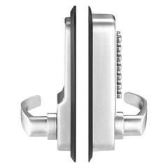 Mechanical Keyless Entry Door Lock, 14 Key Mechanical Door Lock, Mechanical Keypad Door Lock with Handle, Stainless Steel Waterproof Keyless Gate Lock, for Home Office Outdoor Fence Garage Yard