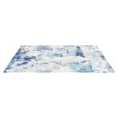 Area Rug, 1524x2133.6mm Large Washable Rug, Non-Slip and Tear-Resistant Soft Carpet, Pet & Child Friendly Modern Area Rugs, Indoor Mat for Bedroom, Office, Living Room, Kids Room, Entryway, Blue