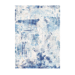 Area Rug, 1524x2133.6mm Large Washable Rug, Non-Slip and Tear-Resistant Soft Carpet, Pet & Child Friendly Modern Area Rugs, Indoor Mat for Bedroom, Office, Living Room, Kids Room, Entryway, Blue