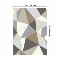 Area Rug, 1524x2133.6mm Large Washable Rug, Non-Slip Tear-Resistant Soft Carpet, Pet & Child Friendly Modern Area Rugs, Indoor Mat for Bedroom, Living Room, Kids Room, Entryway, Charcoal Gray