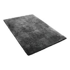 Indoor Plush Area Rugs, 1.52 x 2.44 m Soft Plush Carpet, Furry Shag Area Rugs for Living Room, Bedroom, Sunroom, Modern Home Decor Aesthetic, Non-Shedding, Non-Woven, Slip-Resistant, Dark Gray