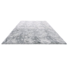 Indoor Plush Area Rugs, 1.83x2.74 m Soft Plush Carpet, FFurry Shag Area Rugs for Living Room, Bedroom, Modern Home Decor Aesthetic Long-Pile Rug, Non-Shedding, Slip-Resistant, Tie-Dye Light Gray