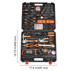 Tool Kit 216 Piece General Household Hand Tool Set with Portable Tool Case