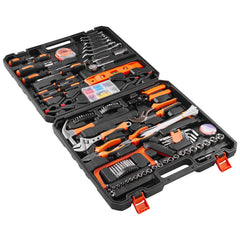 Tool Kit 216 Piece General Household Hand Tool Set with Portable Tool Case