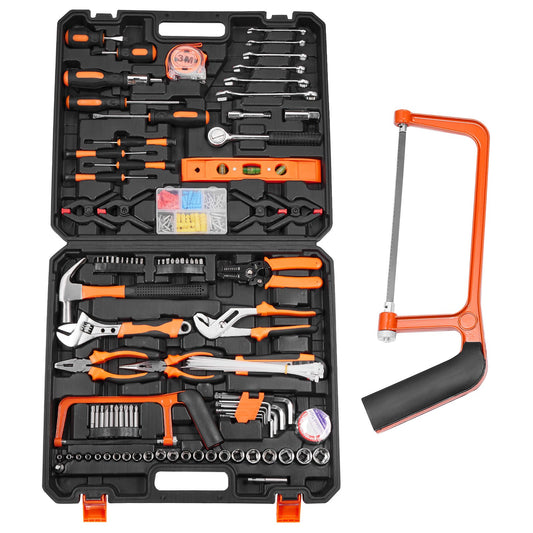 Tool Kit 216 Piece General Household Hand Tool Set with Portable Tool Case