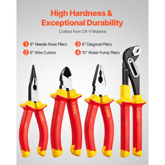 Insulated Screwdriver Set 12-Piece Insulated Tool Set for Electricians