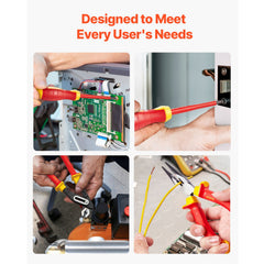 Insulated Screwdriver Set 12-Piece Insulated Tool Set for Electricians
