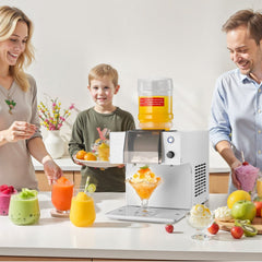 Snowflake Ice Machine, 60KG/24H Snowflake Ice Maker, Ice-Shaver Machine with Stainless Steel Blade, Electric Snow Cone Maker with 1.8L Tank, 90S Fast Pre-Cooling, for Home & Small Gatherings
