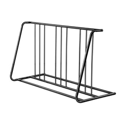 Bike Rack, Fits Tire Width 3 Inch/76.2 mm, Carbon Steel Double-Sided Grid Bike Rack Stand, Freestanding Bicycle Storage Holder for Curbside, Garage, Indoor, Outdoor Parking, 6-Bicycle Capacity