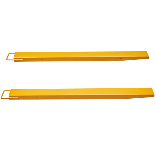 Pallet Fork Extensions, 1520 mm Length 115 mm Width, Heavy Duty Steel Fork Extensions for Forklifts, 1 Pair Forklift Extensions, Industrial Forklift Fork Attachments for Forklift Truck, Yellow