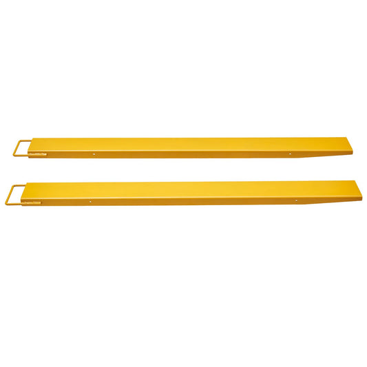 Pallet Fork Extensions, 1820 mm Length 140 mm Width, Heavy Duty Steel Fork Extensions for Forklifts, 1 Pair Forklift Extensions, Industrial Forklift Fork Attachments for Forklift Truck, Yellow