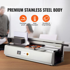 Thermal Binding Machine, 400 Sheets Capacity Hot Glue Binding Machine, Thermal Book Binder 40mm Binding Thickness A3(Short Edge)/A4/A5 Document