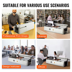 Thermal Binding Machine, 400 Sheets Capacity Hot Glue Binding Machine, Thermal Book Binder 40mm Binding Thickness A3(Short Edge)/A4/A5 Document