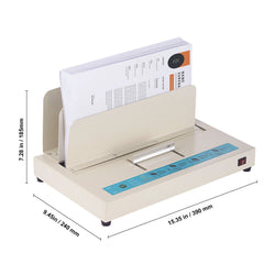 Thermal Binding Machine, 500 Sheets Capacity Book Binding Machine, Thermal Book Binder 50mm Binding Thickness A3(Short Edge)/A4/A5 Document, with Infrared Optical Detection