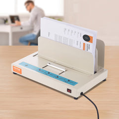 Thermal Binding Machine, 500 Sheets Capacity Book Binding Machine, Thermal Book Binder 50mm Binding Thickness A3(Short Edge)/A4/A5 Document, with Infrared Optical Detection