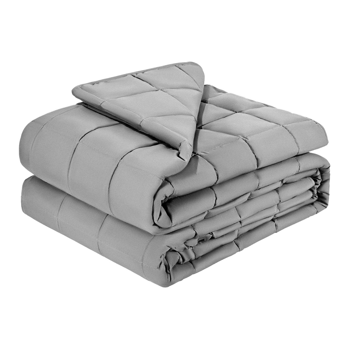 Weighted Blanket, 11 kg, 2235 x 2640 mm King Size, Cooling Breathable Heavy Blanket with Glass Beads, All-Season Use, Suitable for 113-140 kg Adults, Anxiety Stress Relief, Improve Sleep, Grey