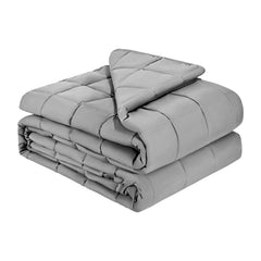 Weighted Blanket, 11 kg, 2235 x 2640 mm King Size, Cooling Breathable Heavy Blanket with Glass Beads, All-Season Use, Suitable for 113-140 kg Adults, Anxiety Stress Relief, Improve Sleep, Grey