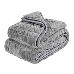 Weighted Blanket, 9 kg, 1524 x 2032 mm Queen Size, Sherpa Fleece Heavy Blanket with Glass Beads, Soft Warm Cozy Fluffy Touch, for 90-113 kg Adults, Anxiety Stress Relief, Improve Sleep, Grey