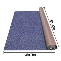 Deep Blue Marine Carpet 6 ft x 36 ft Marine Carpeting Marine Grade Carpet for Boats with Waterproof Back Outdoor Rug for Patio Porch Deck Garage Outdoor Area Rug Runner Non-Slide Porch Rug